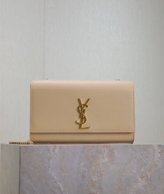 Yves Saint Laurent YSL KATE Beige Caviar Handbag 364021