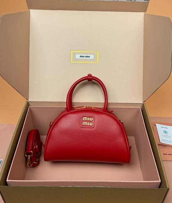 Miu Miu Leather Medium Handbag Crossbody Bag 5BB157