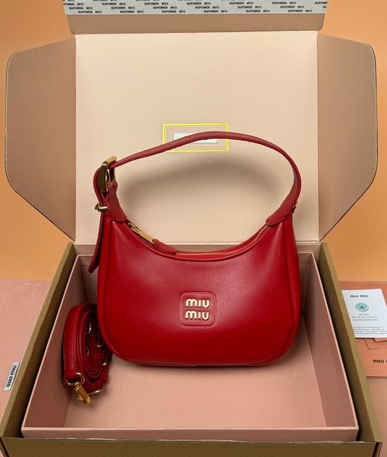 Miu Miu Nappa Leather Crescent Bag 5BP161