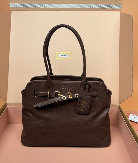 Miu Miu Adventure Nappa Leather Handbag 5BG291