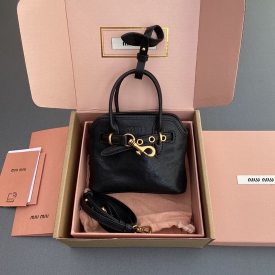 Miu Miu Nappa Leather Crossbody Charm 5BG037