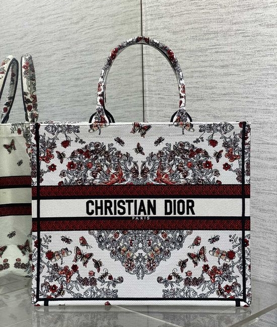 Christian Dior CD Tote Bag Heart Embroidery 8001