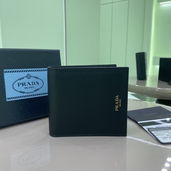 Prada Short Wallet Leather With Card Slots 2M0513