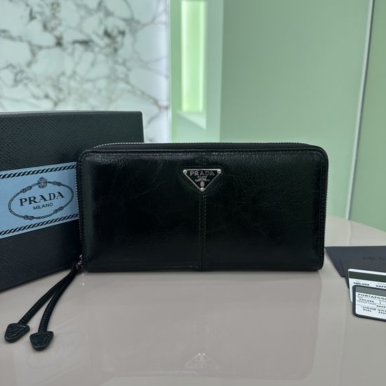 Prada Classic Leather Zip-around Wallet 2ML059