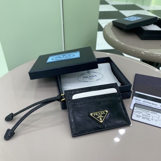 Prada Glossy Leather Card Holder 1MC025