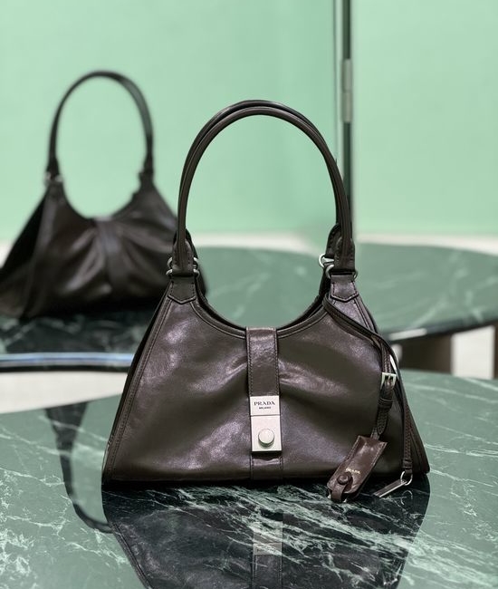 Prada Runway Leather Top Handle Bag 1BG563