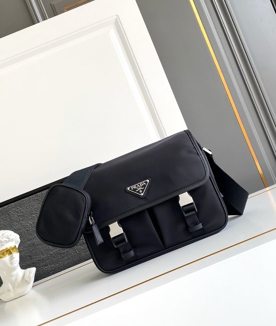 Prada Nylon Flap Messenger Bag 2VD769