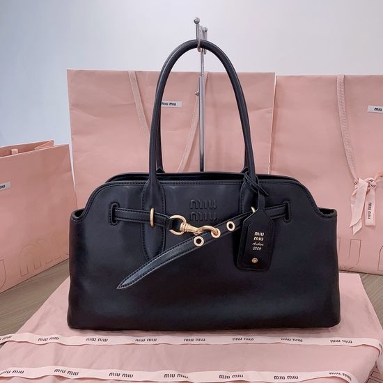 Miu Miu Aventure Nappa Leather Tote Bag 5BG310
