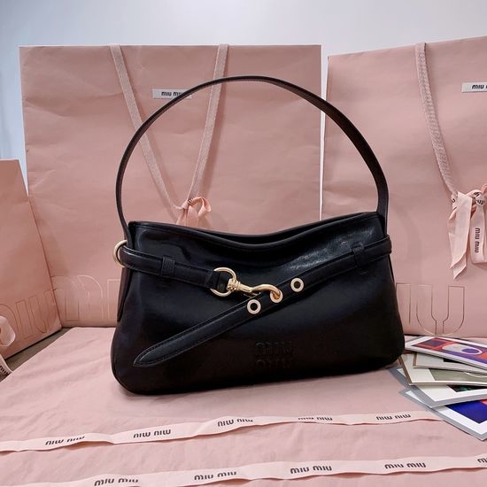 Miu Miu Aventure Leather Shoulder Bag 5BC182