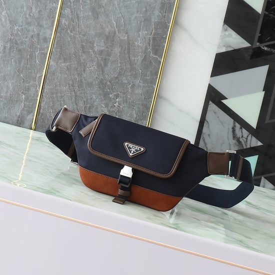 Prada Nylon Waist Bag Crossbody Shoulder Bag 2VH176