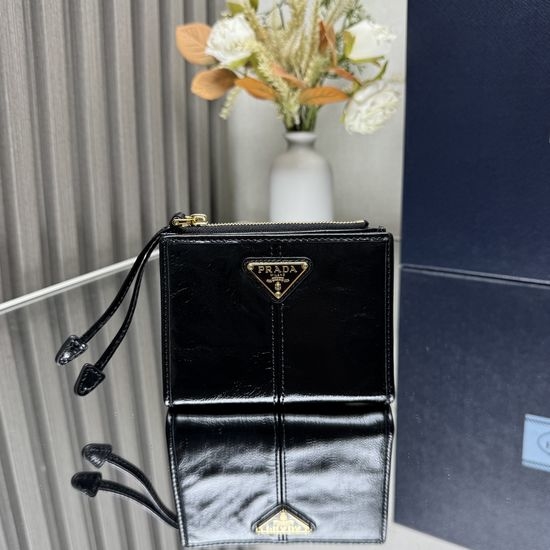 Prada Short Leather Wallet 1ML050