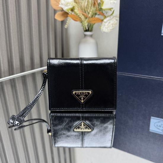 Prada Saffiano Leather Short Wallet 1MV204