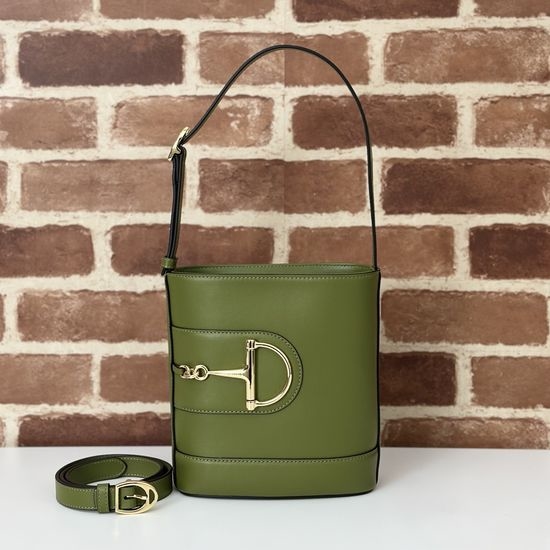 Gucci Green Leather Medium Bag 833665