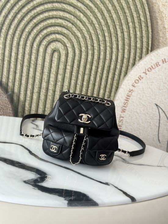 Chanel Grained Calfskin Backpack Timeless Design 16541