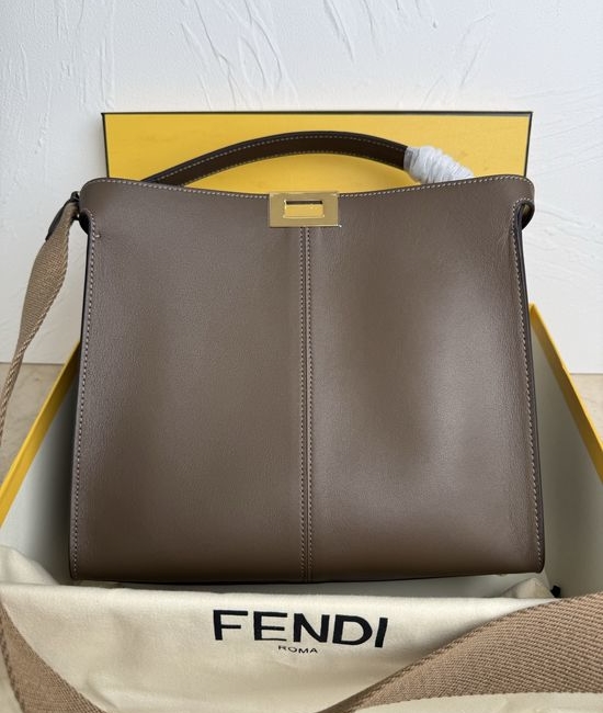 Fendi Peekaboo X-Lite Medium Calfskin Handbag 3625