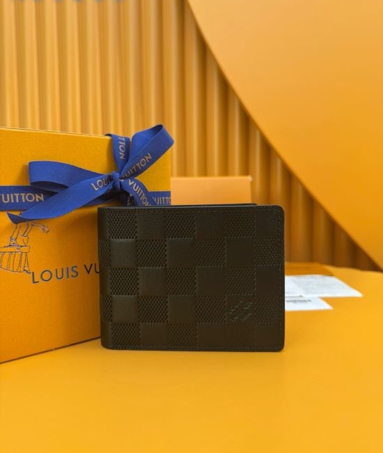Louis Vuitton LV Slender Taurillon Leather Wallet N63263