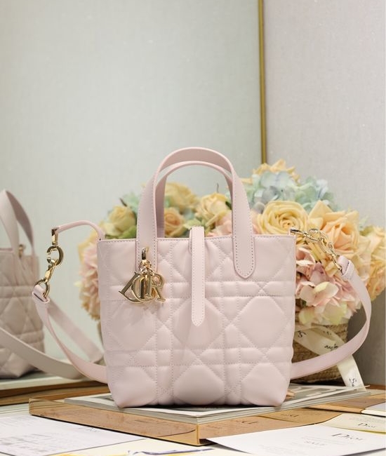 Christian Dior CD Toujours Vertical Light Pink Handbag 2836