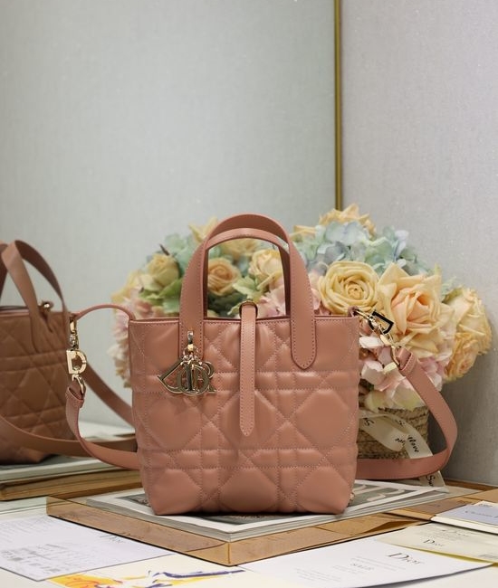 Christian Dior CD Christian Dior CD Toujours Vertical Cannage Calfskin Bag 2836