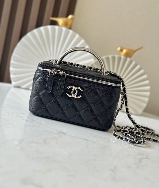 Chanel Vanity Bag Enamel Buckle Resin Wrist 66029