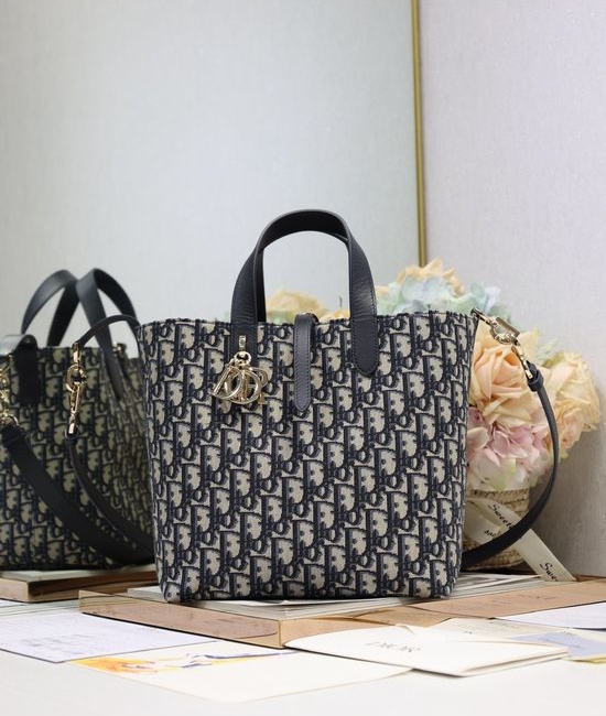 Christian Dior CD Christian Dior CD Toujours Vertical Oblique Jacquard Bag 2836