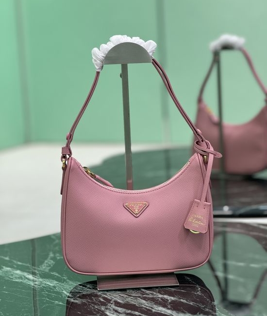 Prada Hobo Leather Crossbody Bag 1BC204