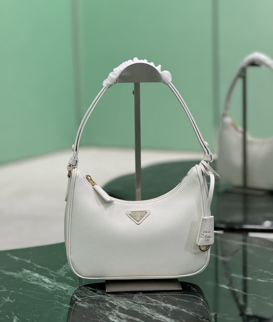 Prada Hobo Leather Shoulder Bag 1BC204