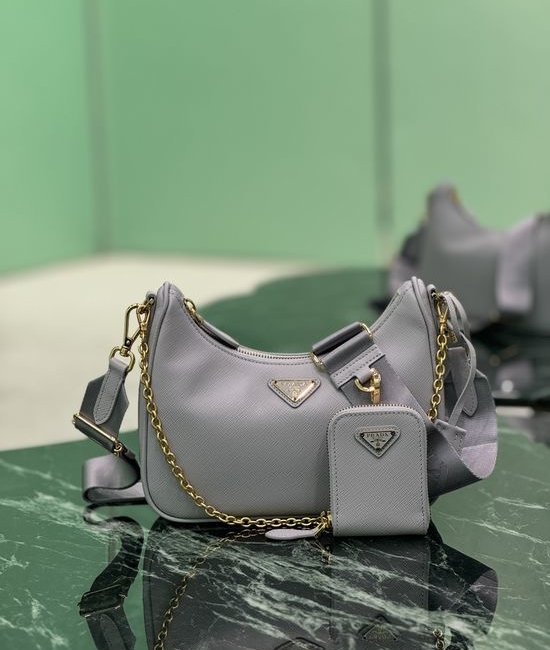 Prada Re-Edition Hobo Leather Bag 1BH204