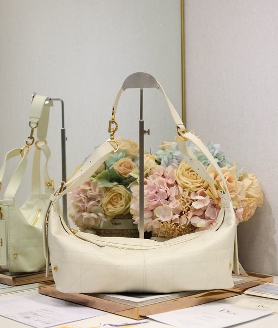 Christian Dior CD D-Journey White Medium Handbag 2417