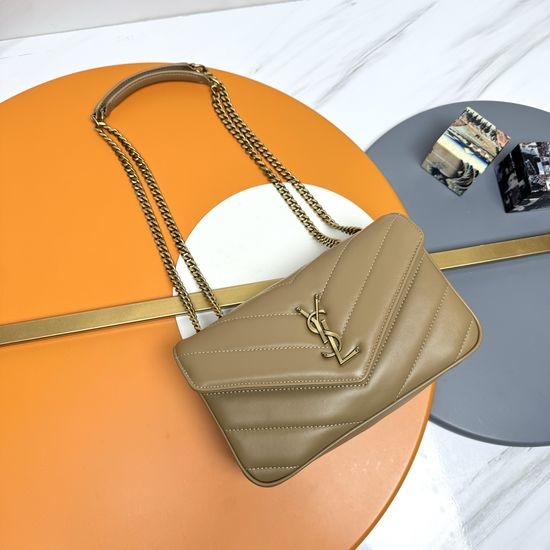 Yves Saint Laurent YSL LouLou Small Sheepskin Crossbody Bag 801437