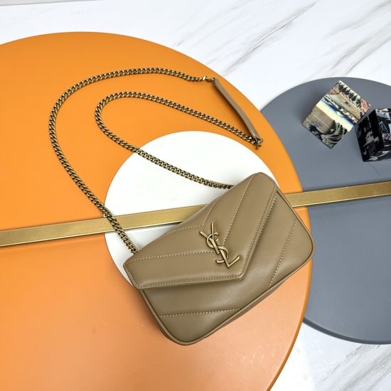 Yves Saint Laurent YSL LouLou Mini Sheepskin Crossbody Bag 821749