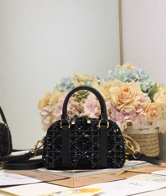 Christian Dior CD D-Vibe Mini Tweed Handbag 2388