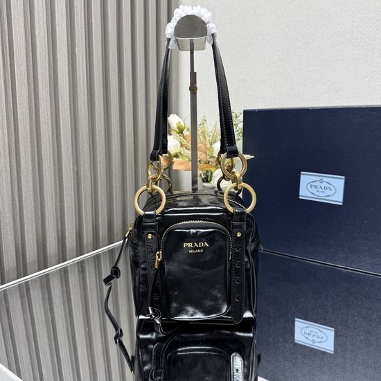 Prada Vintage Leather Top Handle Bag 1BB137