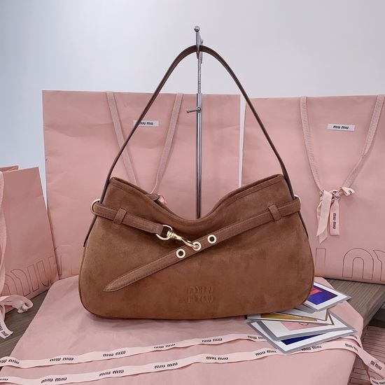 Miu Miu Aventure Suede Leather Shoulder Bag 13170