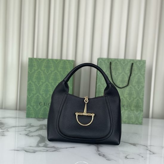 Gucci Softbit Small Shoulder Bag Black Leather 837467