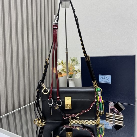 Prada Soft Sound Soft Leather Shoulder Bag 1BD379