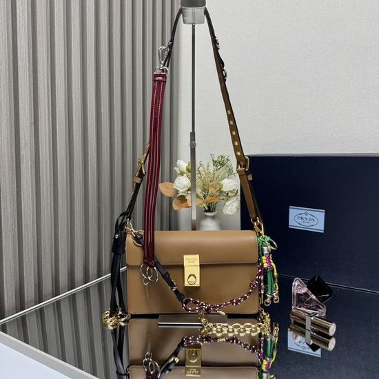 Prada Soft Sound Soft Leather Shoulder Bag 1BD379