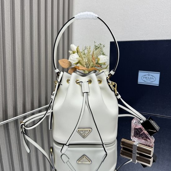 Prada Bucket Bag Mini Leather Handbag 1BE067