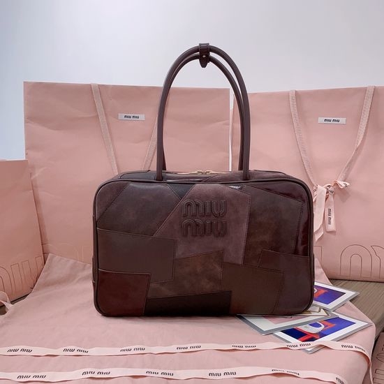 Miu Miu Stitched Leather Briefcase 5BB117