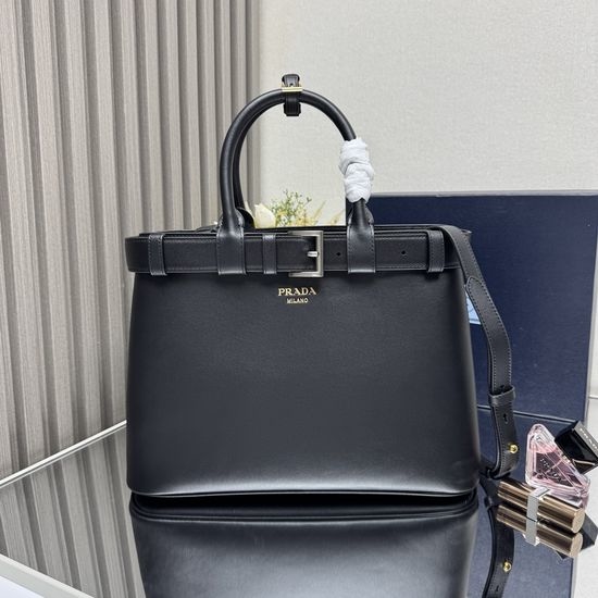 Prada DoubleBag Leather Shopping Tote 1BA417