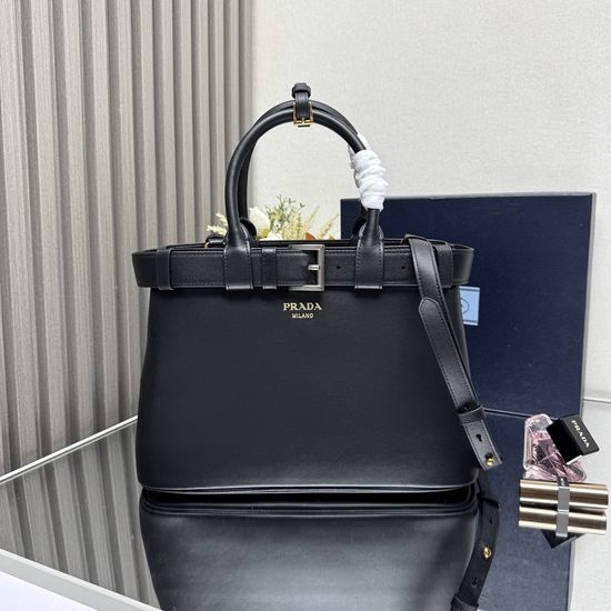 Prada DoubleBag Leather Shoulder Bag 1BA434