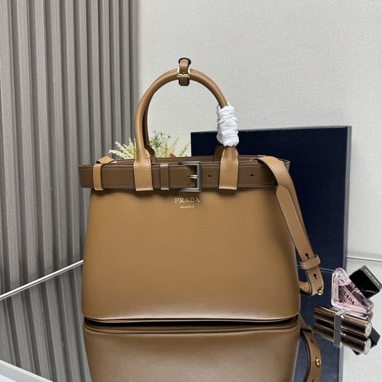 Prada DoubleBag Leather Shoulder Bag 1BA434