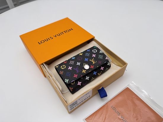 Louis Vuitton LV Key Holder Black Canvas M14092