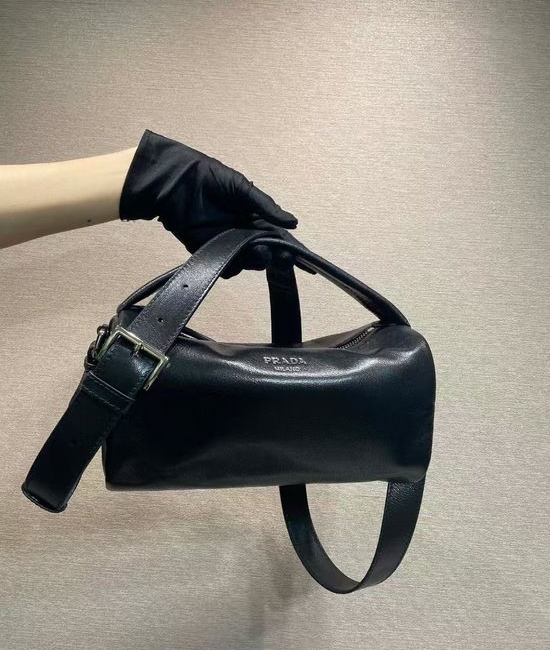 Prada Nappa Leather Retro Boston Handbag 2VH188