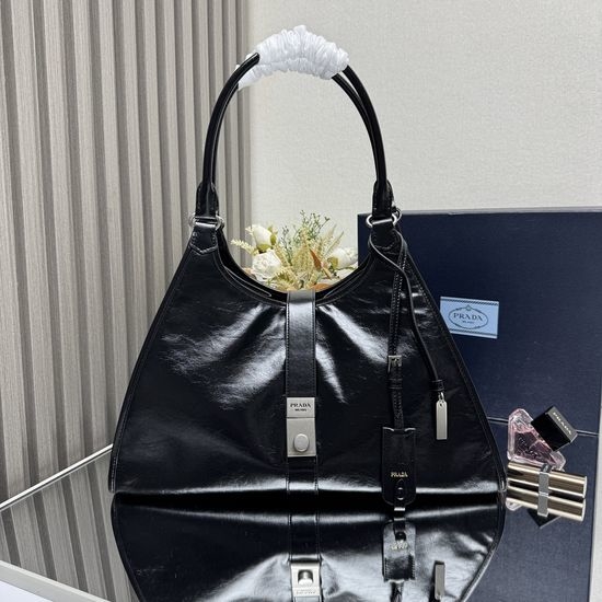 Prada Trapezoid Structured Top Handle Tote 1BG570