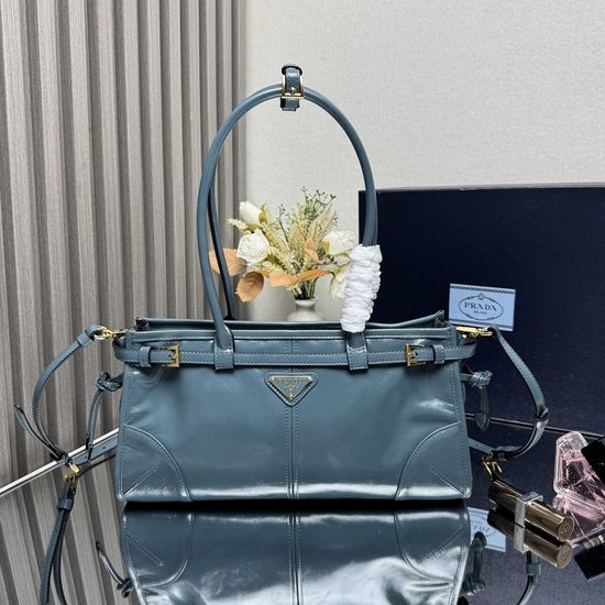 Prada LusSolf Leather Handbag Crossbody Bag 1BA426