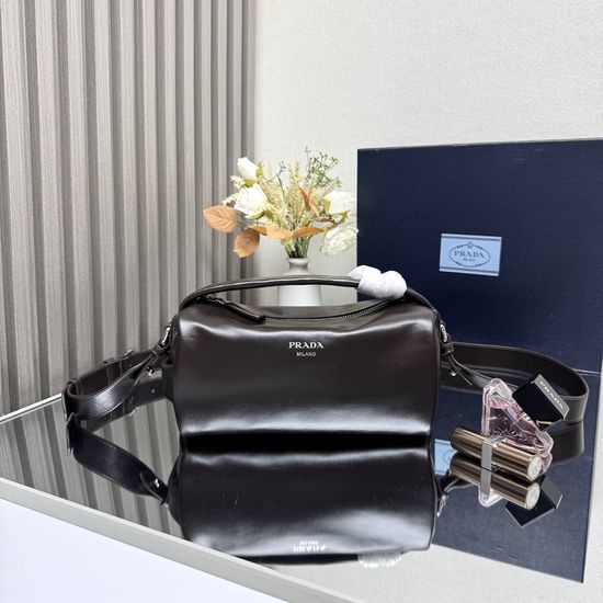 Prada Vintage Effect Nappa Leather Boston 2VH188