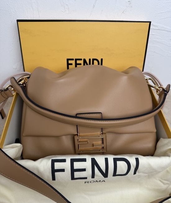 Fendi Mamma Baguette Lambskin Drawstring Bag 8833