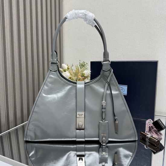 Prada Trapezoid Structured Top Handle Tote 1BG570