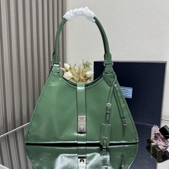 Prada Trapezoid Structured Top Handle Tote 1BG570