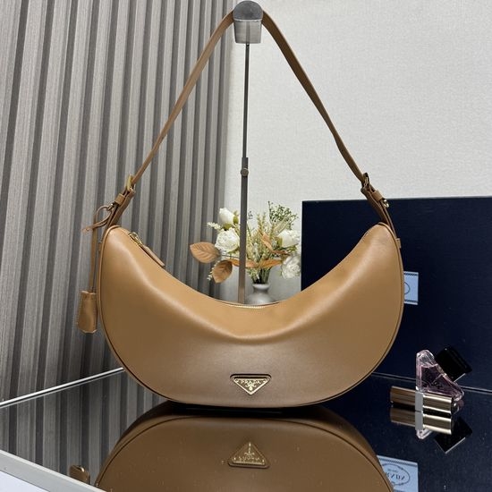Prada Classic Hobo Oversized Leather Shoulder Bag 1BC255